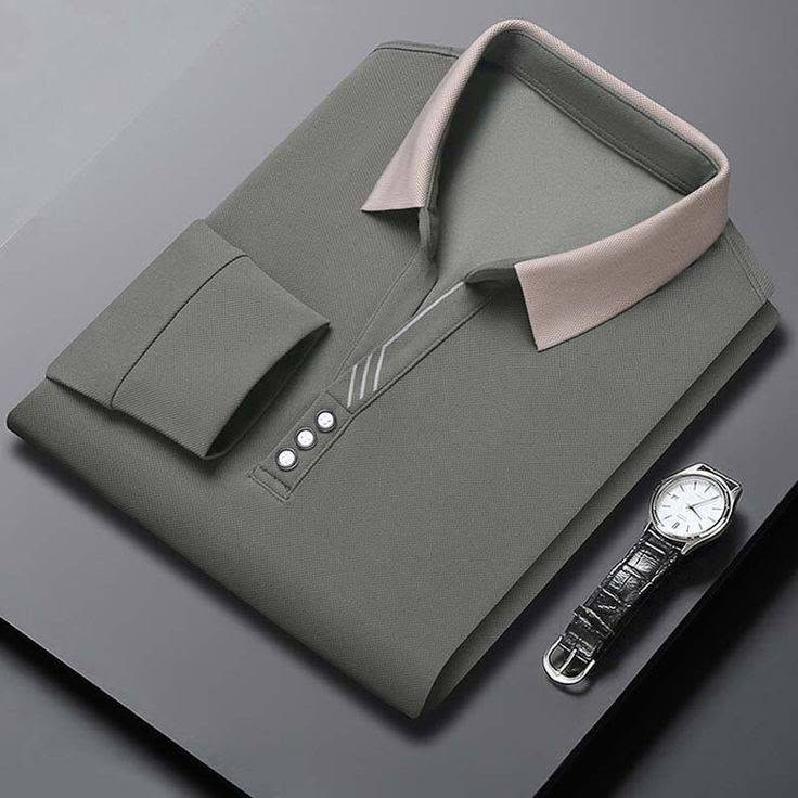 Long-Sleeve Polo Shirt